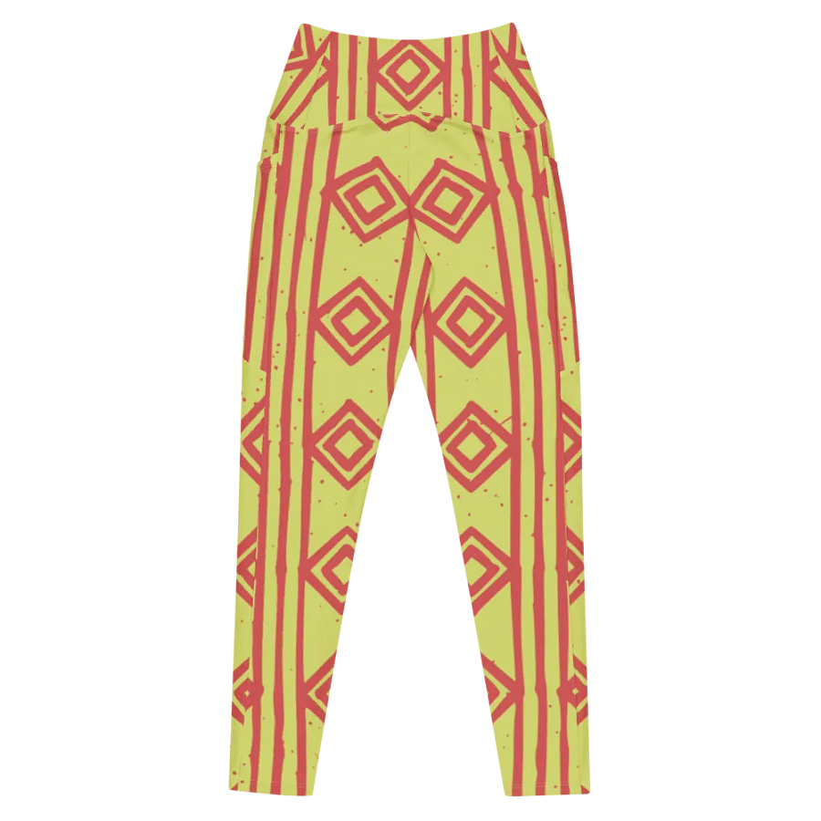Leggings with Pockets – Hand-Drawn Style Ethnic Pattern for Unique Comfort product image (8)