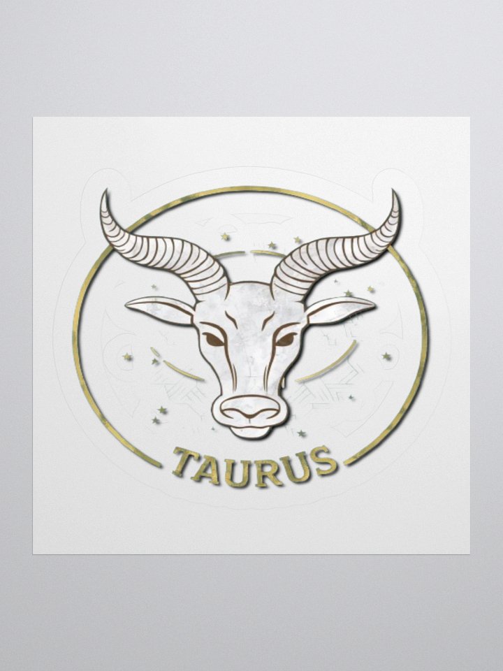 Taurus Zodiac Sticker - Exclusive Bull Design | TDS Music product image (2)