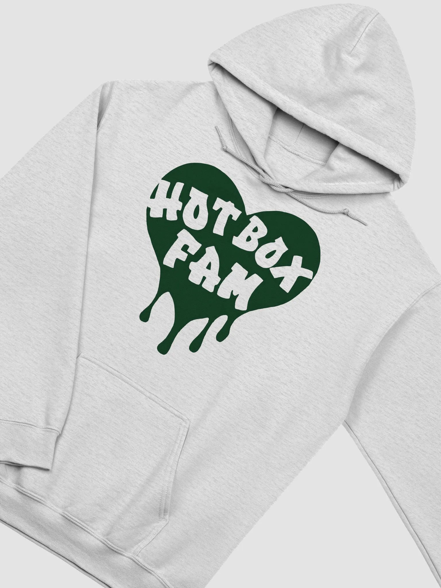 UNISEX HOT BOX FAM TRANSPARENT DARK GREEN LOGO HOODIE product image (26)