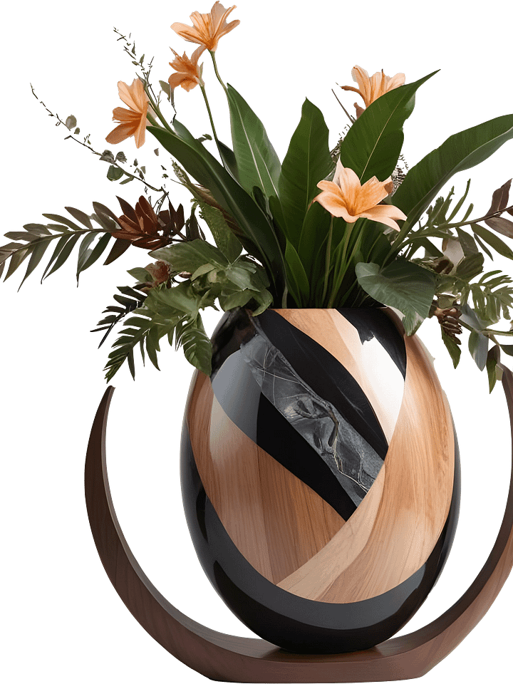 Dream of Eternity – Art Deco Vase PNG product image (1)