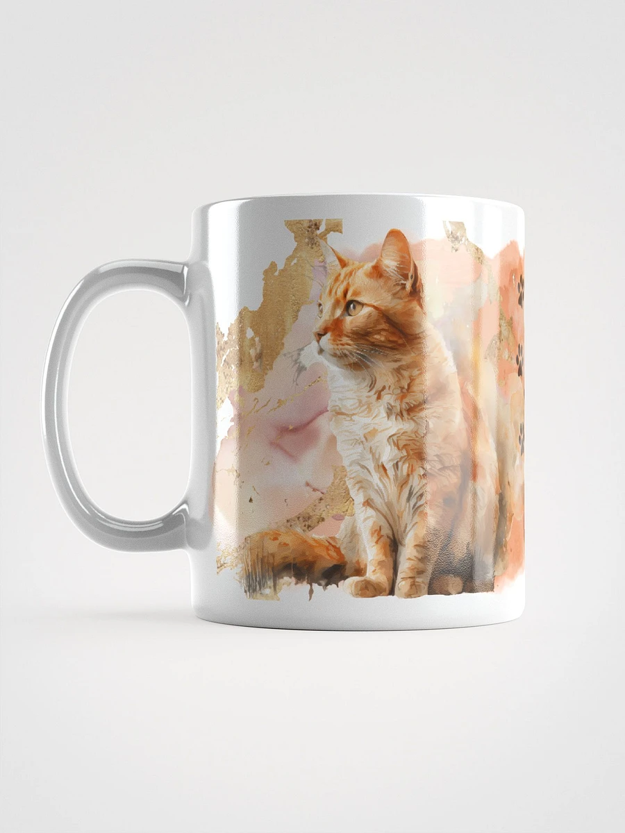 Orange Fluff Cat Watercolor Style Mug product image (7)