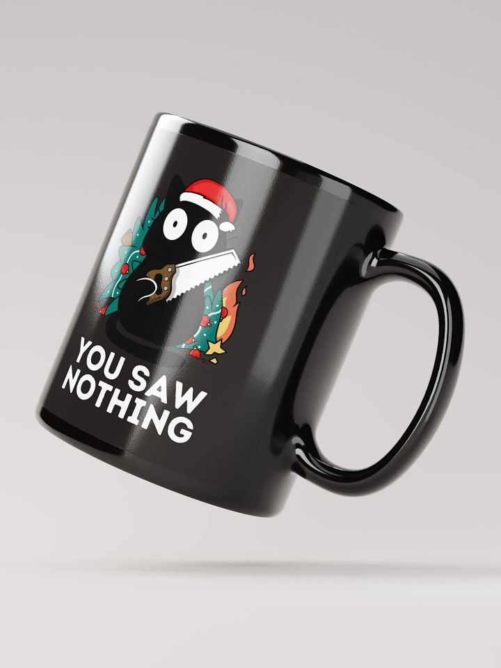You saw nothing - Christmas Cat Mug product image (3)