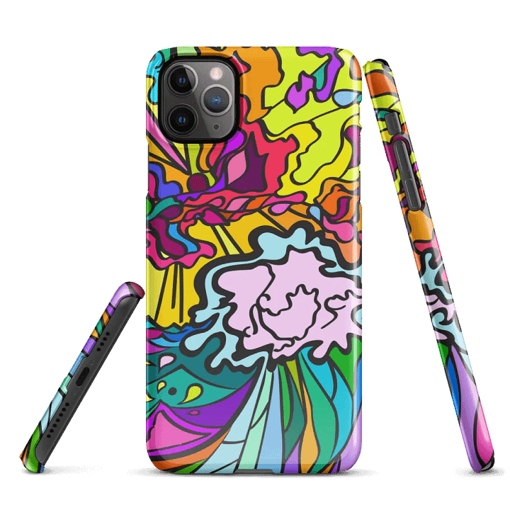 Vibrant Abstract iPhone® Snap Case – Wave at Sunset product image (2)