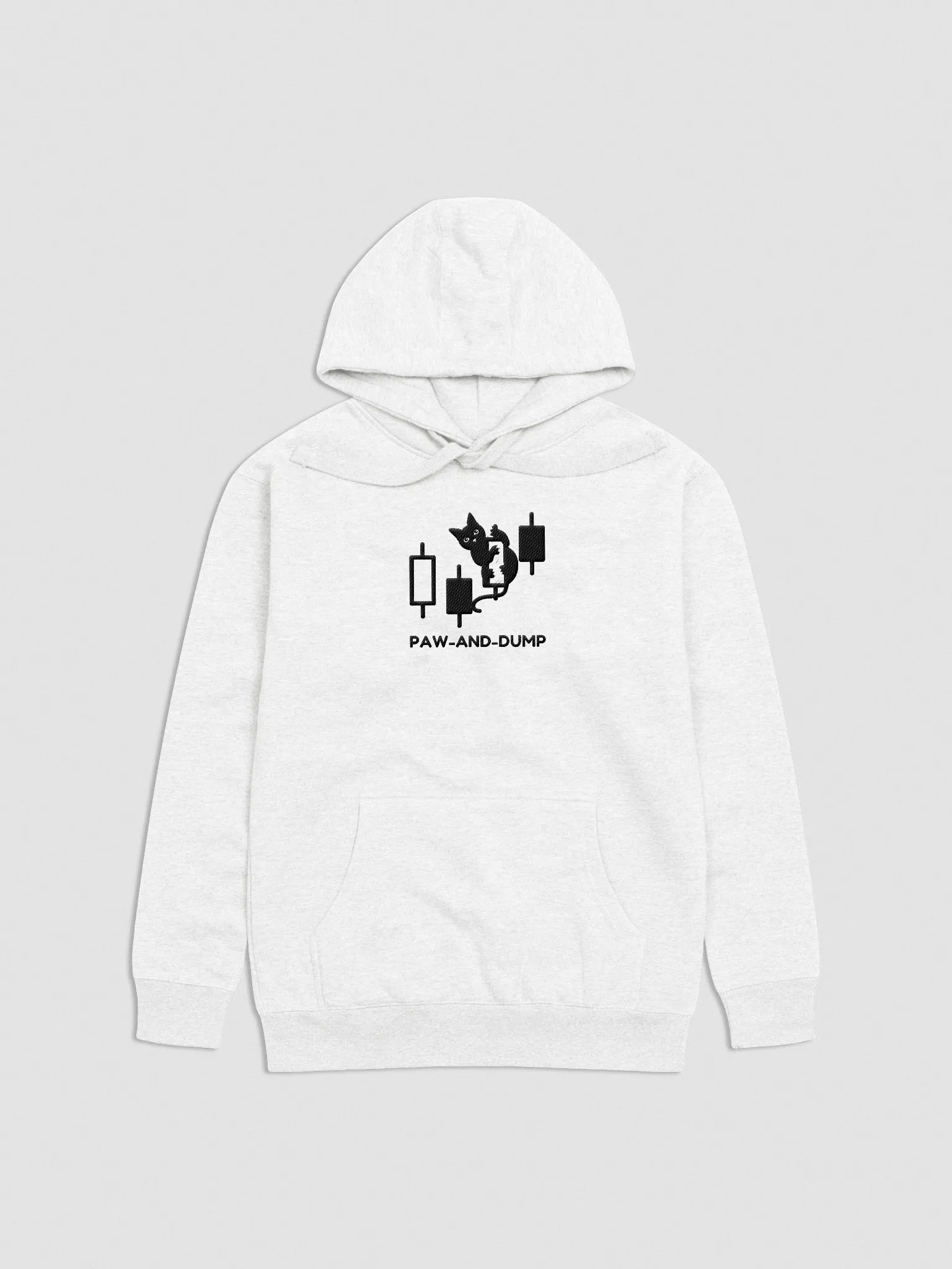 Paw-And-Dump | Crypto Cat Embroidered Hoodie product image (1)