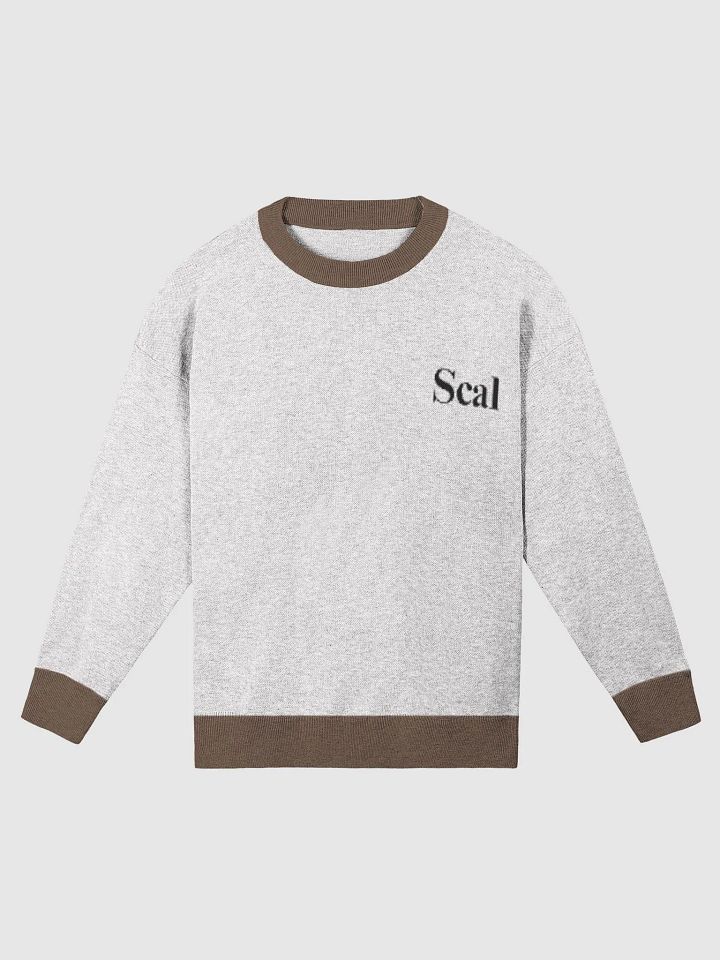 Premium Cozy Jacquard Knit Crewneck Sweater product image (2)