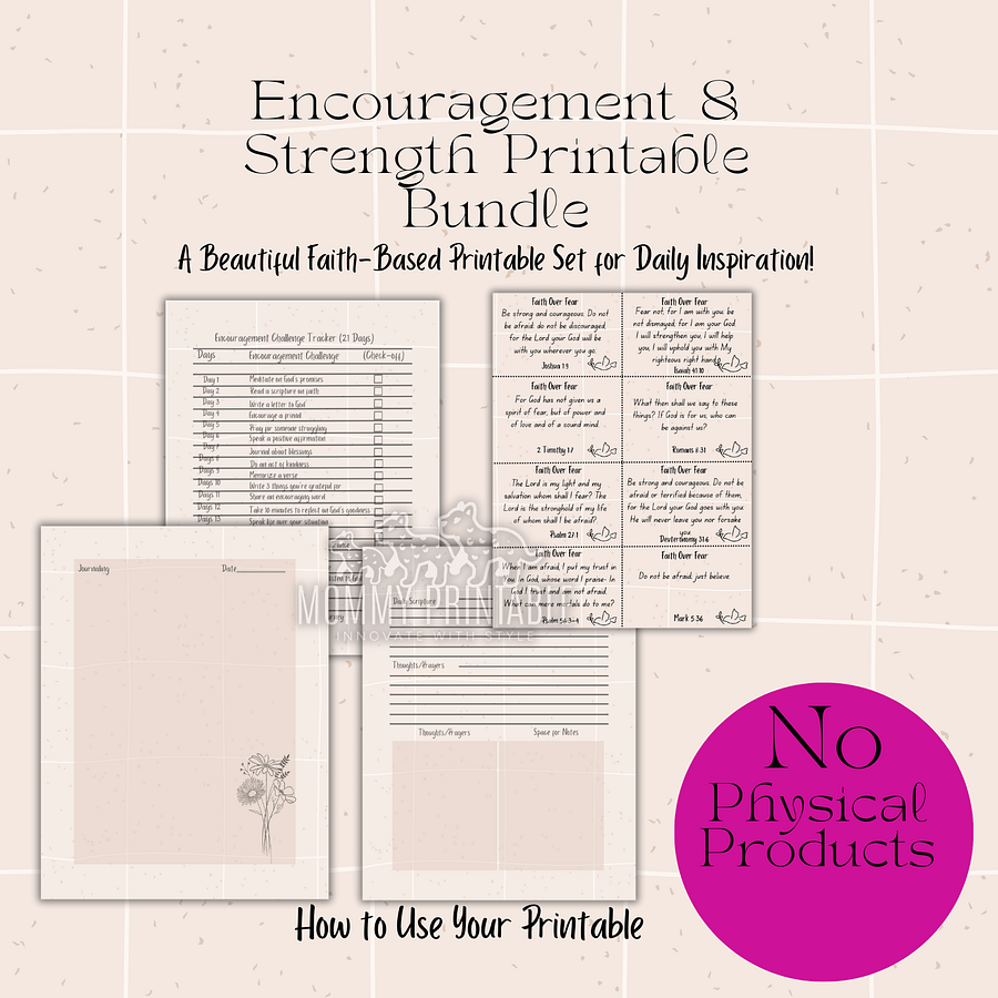 Encouragement & Strength Printable Bundle product image (7)