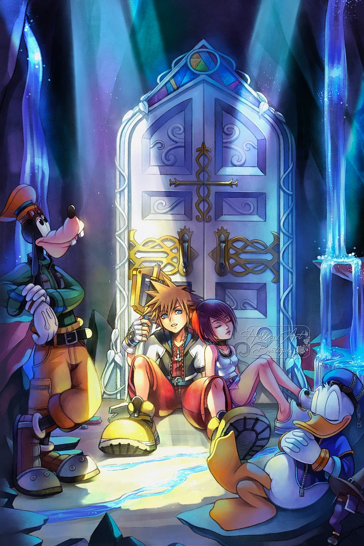 New Kingdom Hearts Acrylic Stands Feature Sora and Kairi - Siliconera