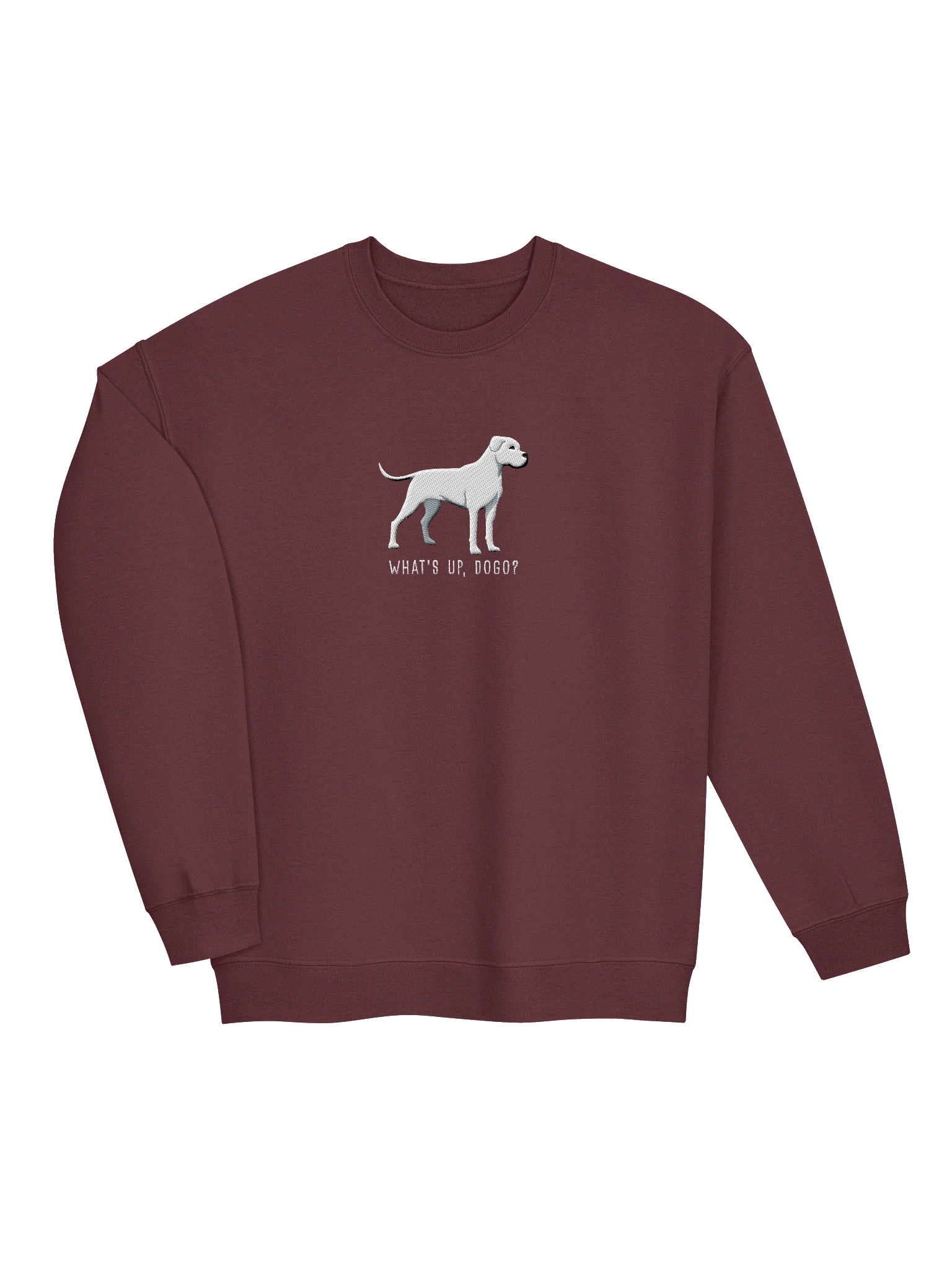 What's Up, Dogo? Sweatshirt (Embroidered) of a Dogo Argentino product image (7)
