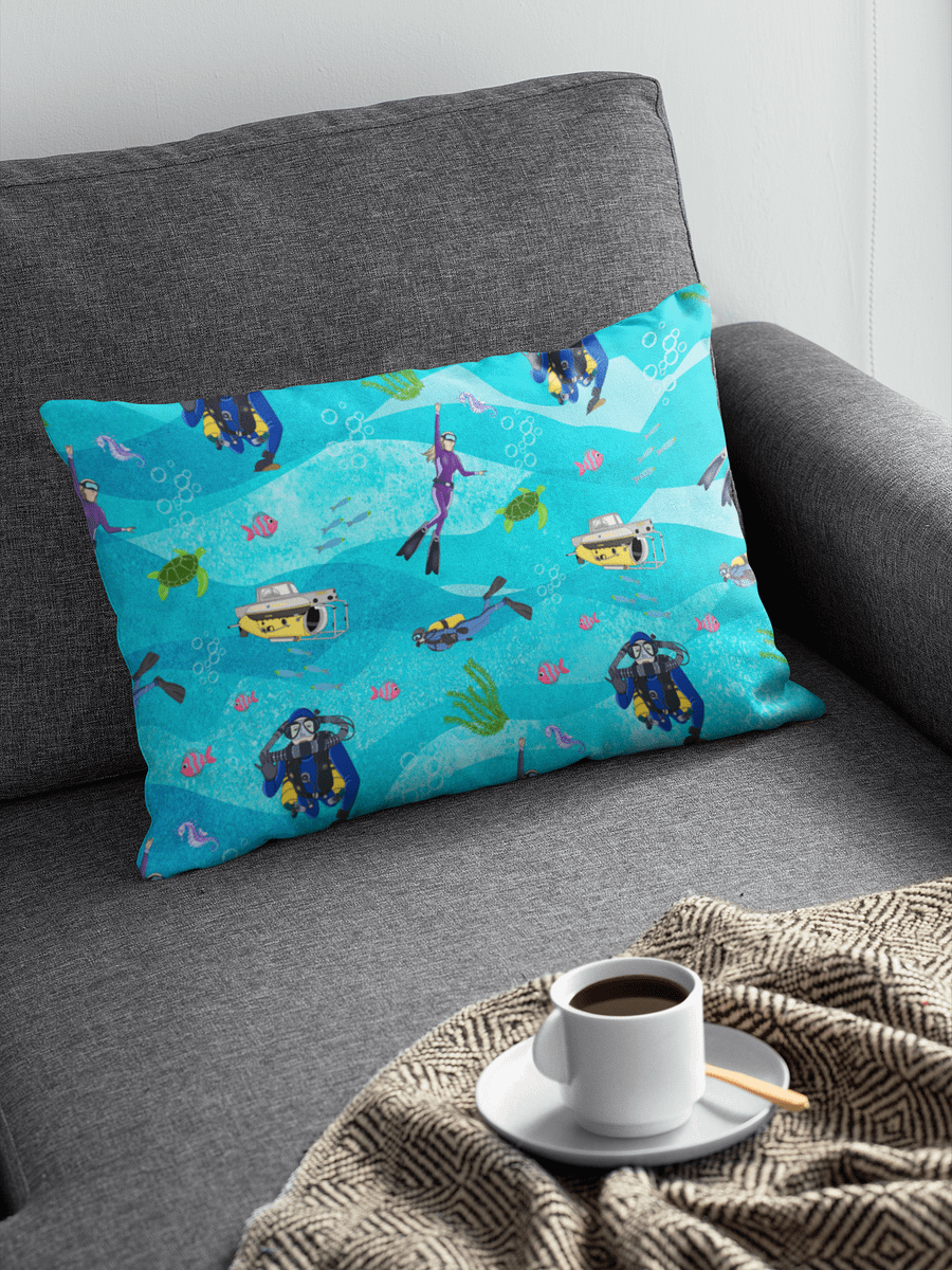 Deep Blue Divers Pillow product image (1)