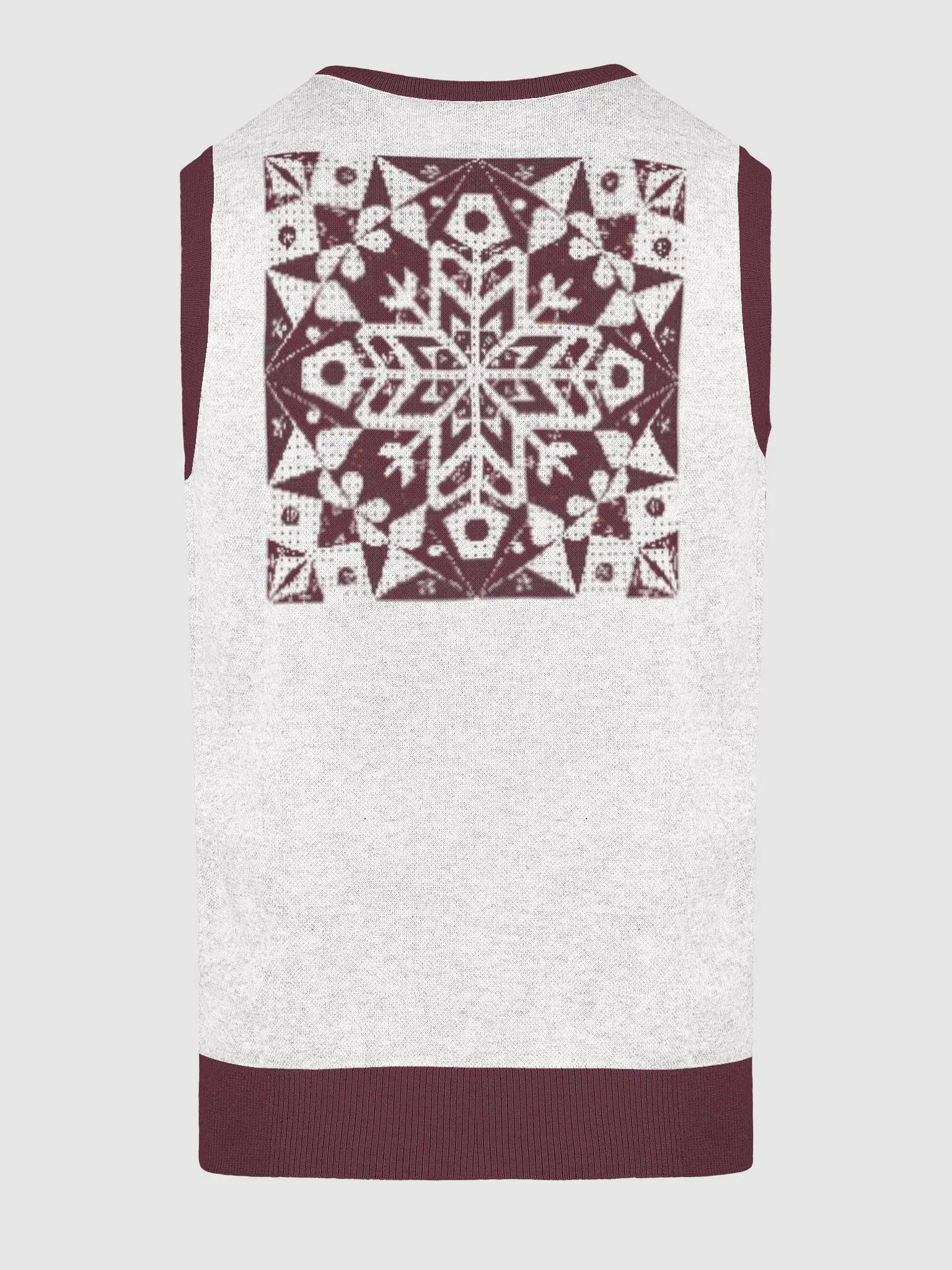 Snowflake Chic Knitted V-Neck Vest product image (4)