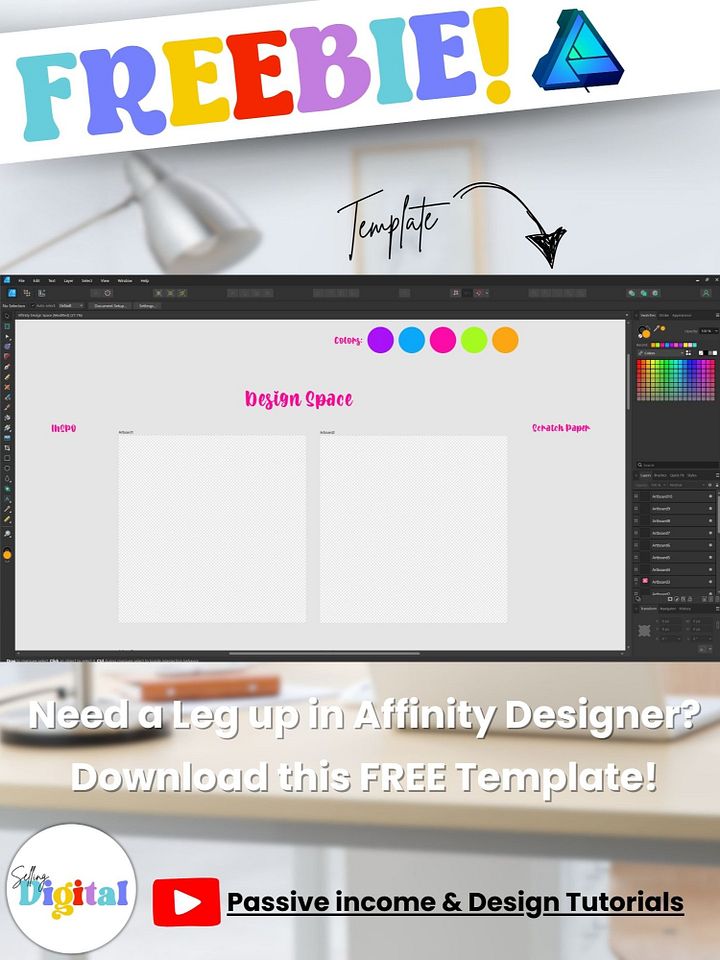 Quick-Start Affinity Design Space Template product image (1)