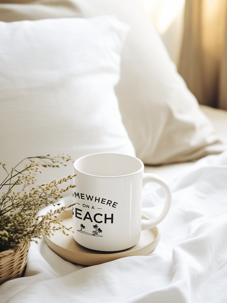 Somewhere on a Beach Mug - White product image (4)