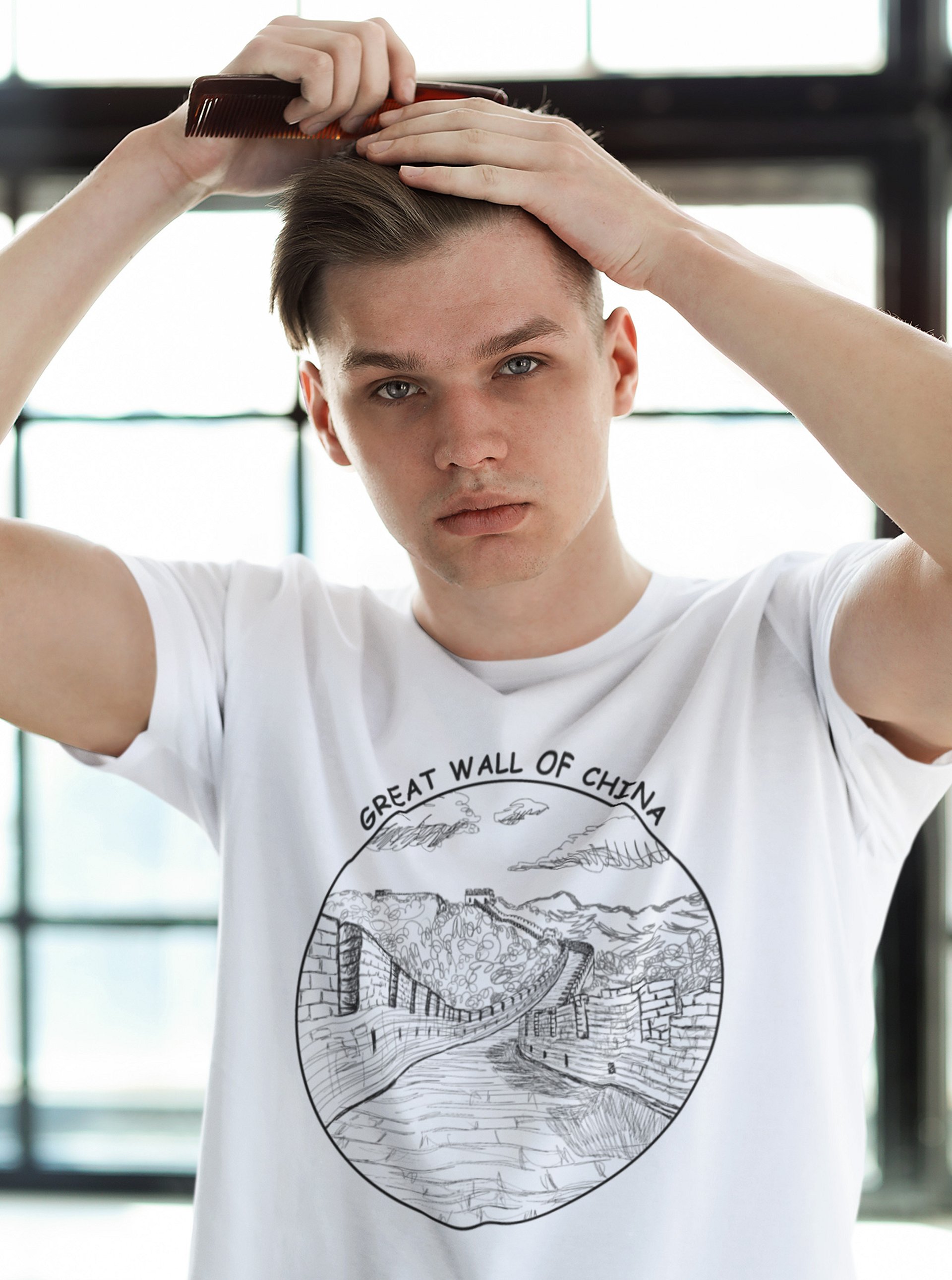Great Wall of China Engineering Symbol Travel Souvenir T-Shirt product image (1)