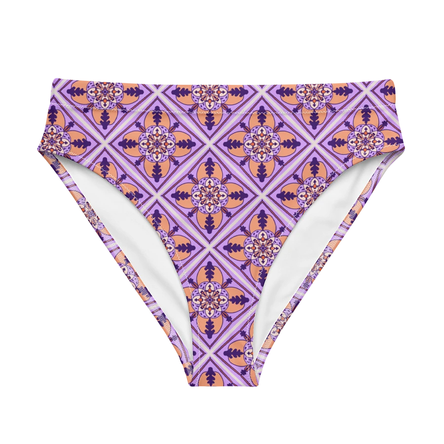 Detailed Symmetrical Pattern High Waisted Bikini Bottom product image (6)