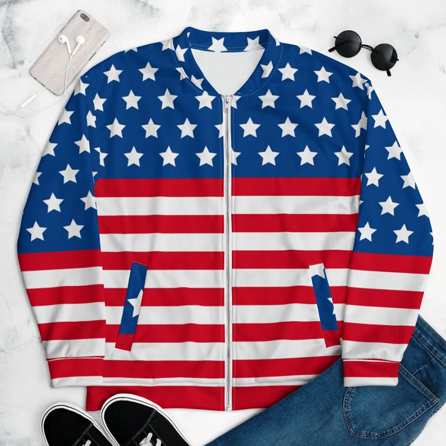 All-Over Print Bomber Jacket - USA product image (4)