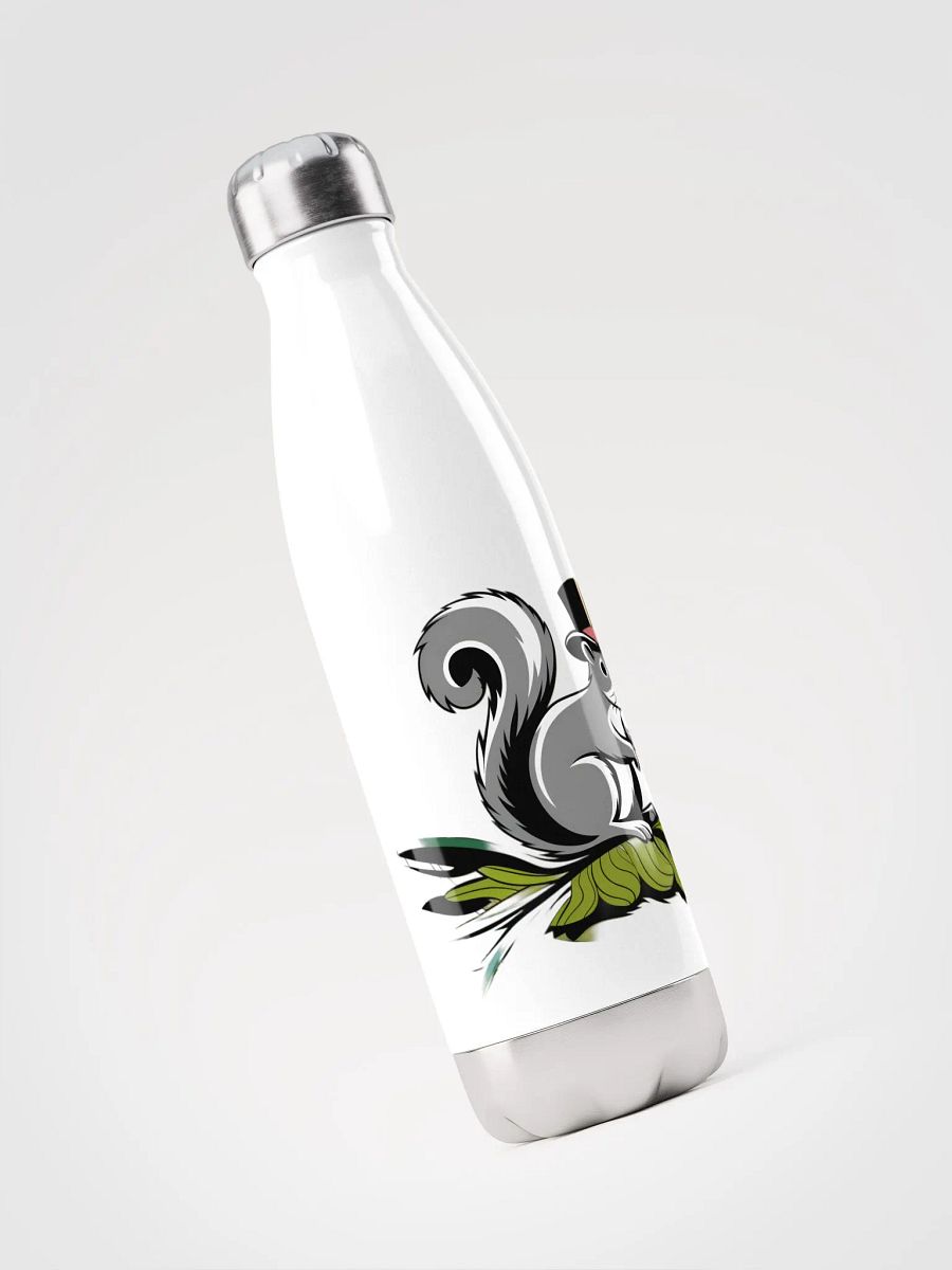 Top Hat Squirrel Stainless Steel Water Bottle product image (3)