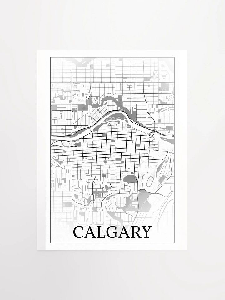 Calgary, Canada, city map print product image (1)