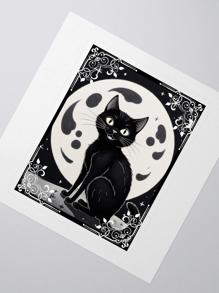 Moonlit Feline Kiss-Cut Stickers product image (2)