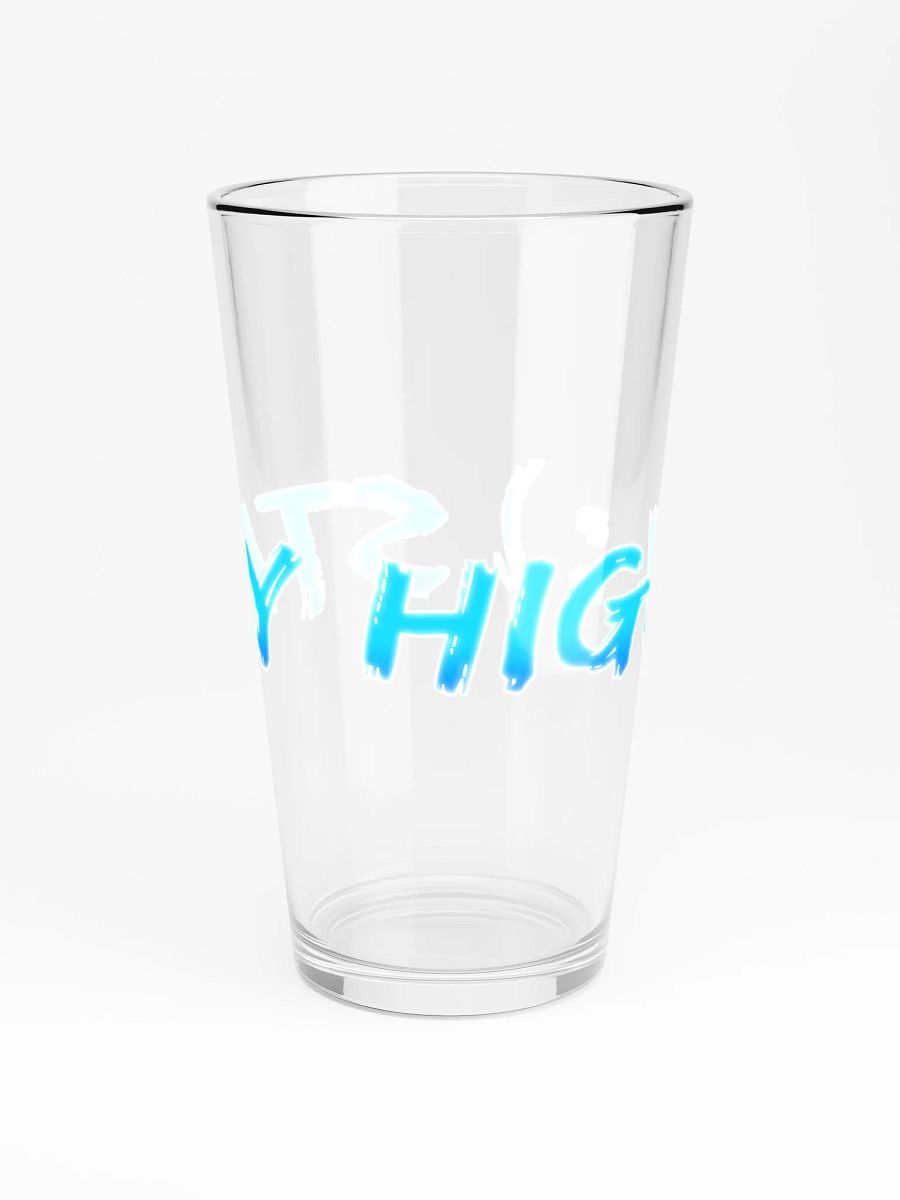 Stay High Shaker Pint 16 oz Glass (Blue Text) product image (3)