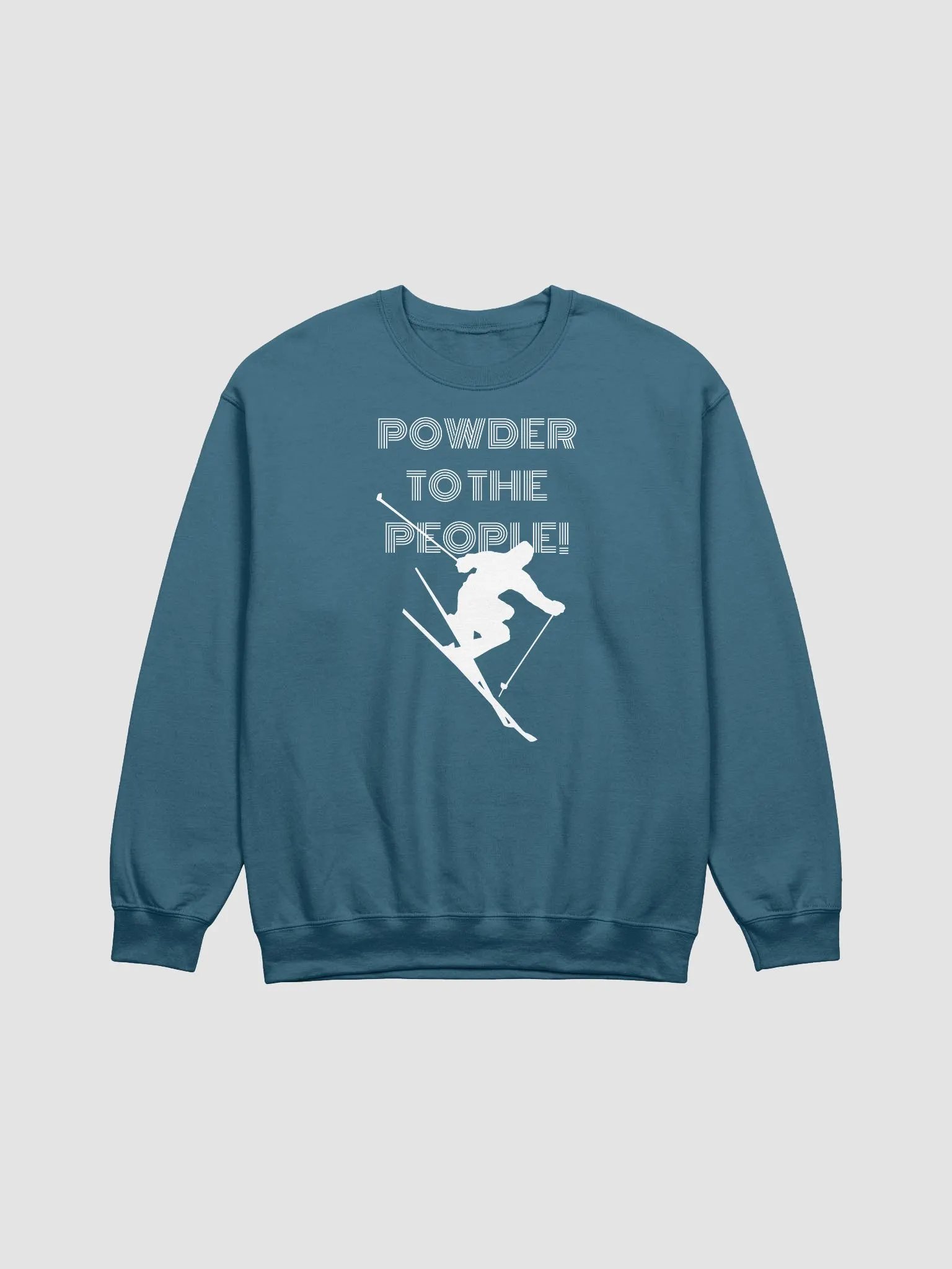 Skiing Adventure Crewneck Powder to the people! product image (9)