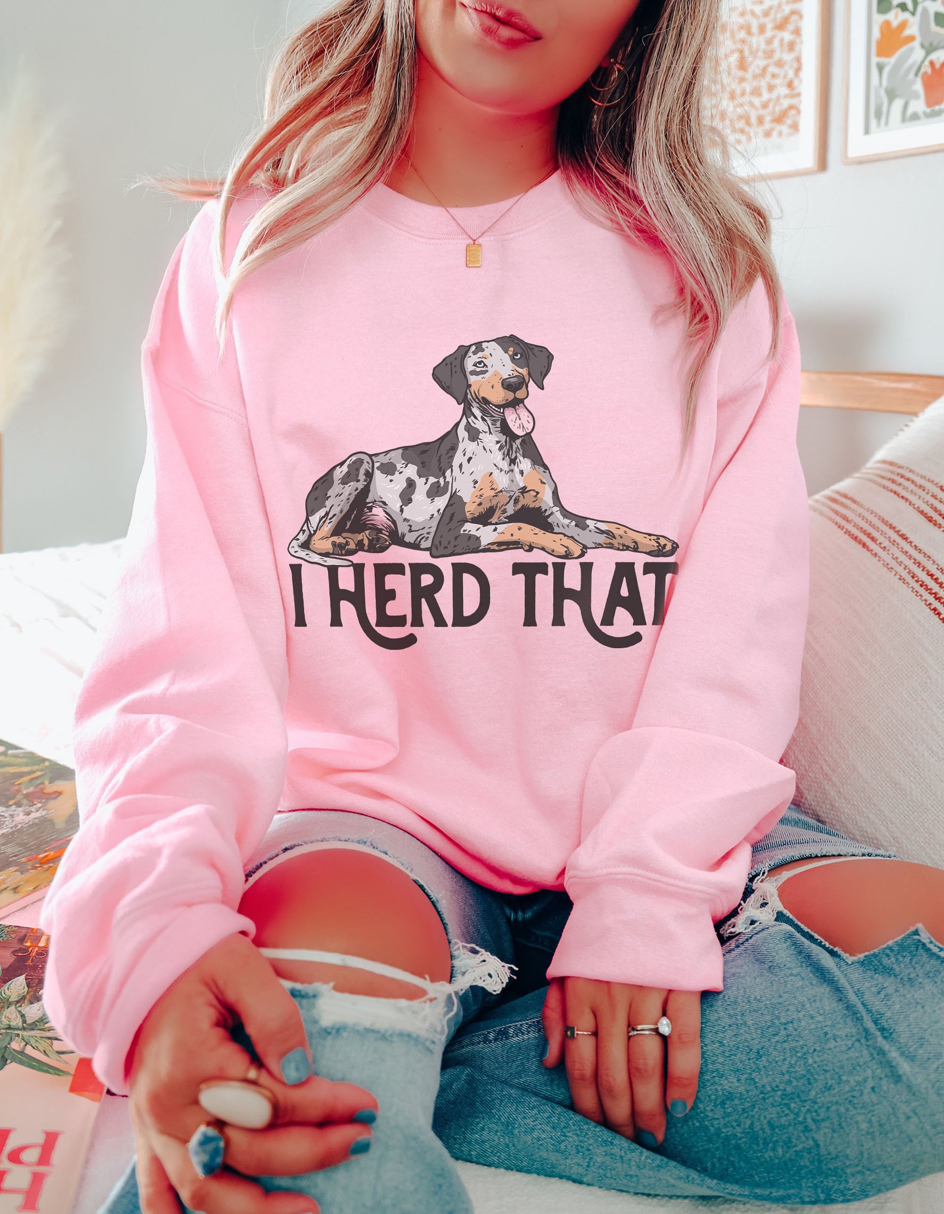 I Herd That Sweatshirt of a Catahoula Leopard Dog | Funny Shirt for CLD Paw-rents product image (6)