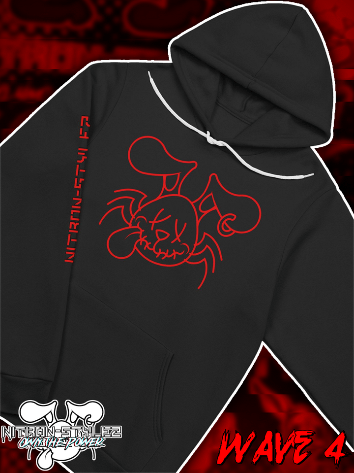 Wave 4 - Black and Red Deluxe Hoodie product image (1)