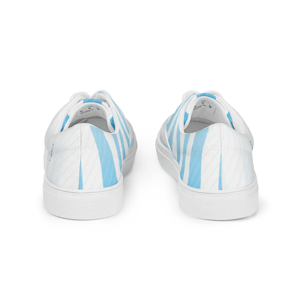 F3 Horse Logo Women's Lace Up Canvas Shoes (Sky Blue) product image (5)