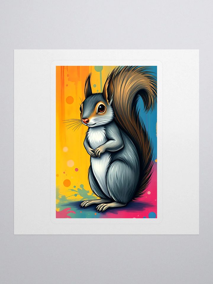 Whimsical Squirrel Kiss Cut Stickers product image (1)