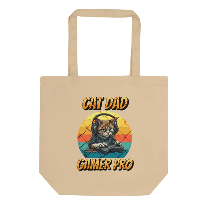 Cat Dad Gamer Pro Tote Bag product image (1)