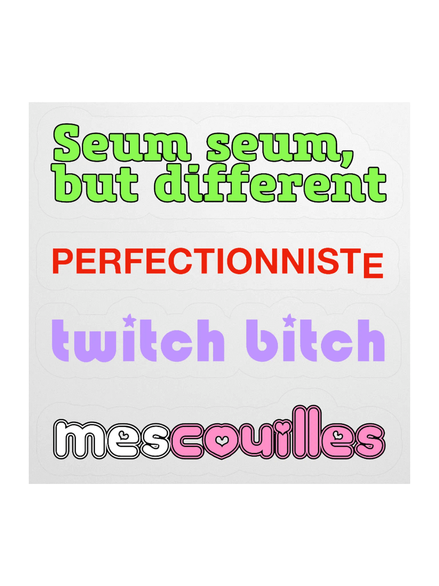 Seum seum perfectionniste • Mood Panaché Killer Combo Stickers Set product image (1)