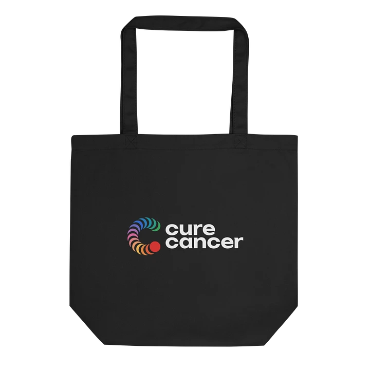 Cure Cancer | Logo Eco-Friendly Statement Tote - Black product image (1)