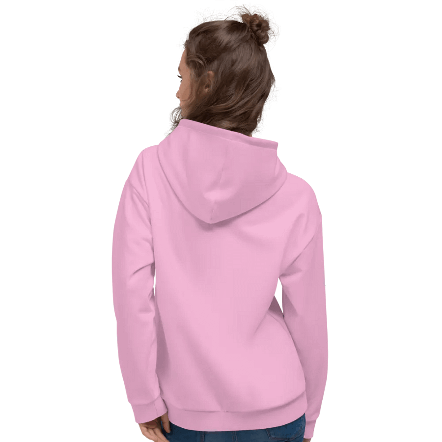 Plain Light Carnation Pink True Summer Unisex Recycled Polyester Heavyweight Premium Hoodie by Treasure Pie product image (10)