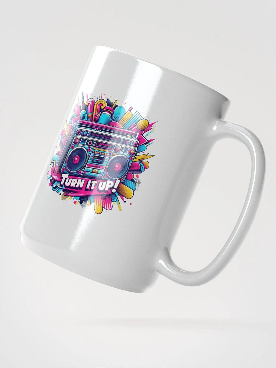Retro Boombox Blast Mug | AI Design oldschool product image (2)