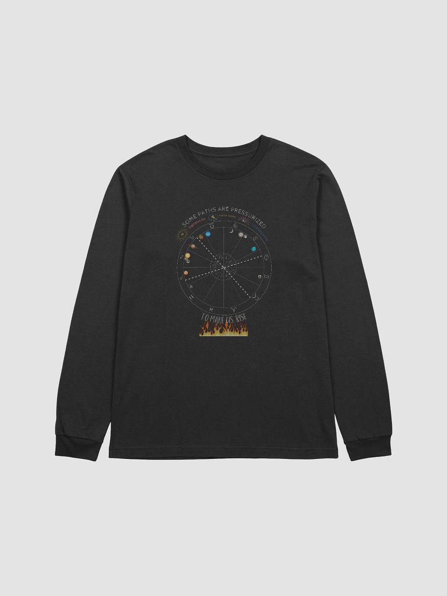 Personalized Custom Astrology Chart Zodiac Comfort Colors Long Sleeve T-Shirt product image (1)