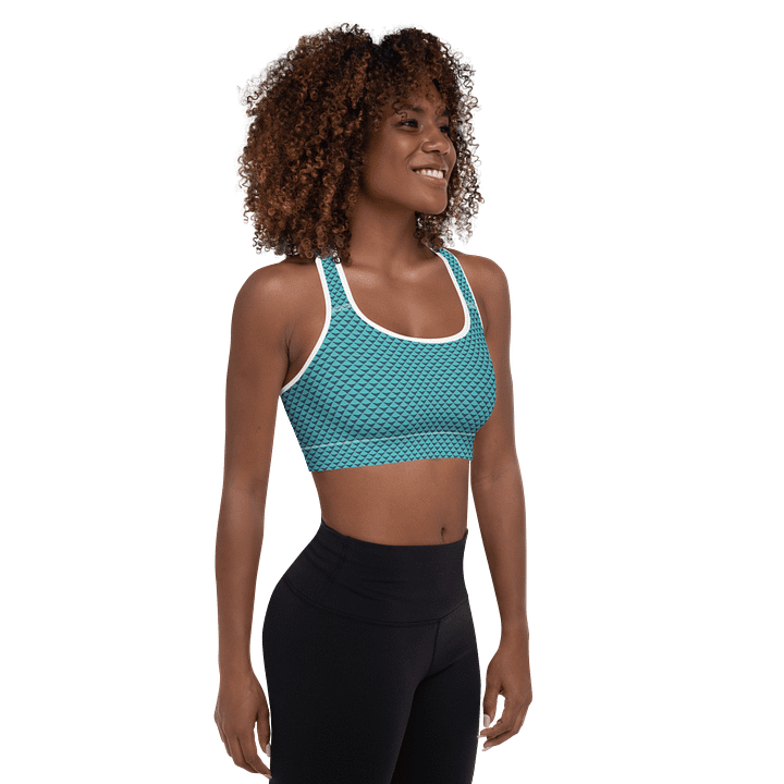 Geometric Waves Padded Sports Bra product image (2)