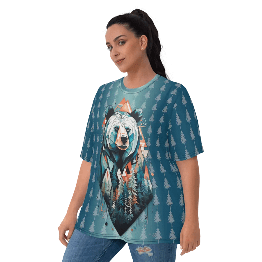 Bear Outdoors All Over Print T-shirt product image (3)