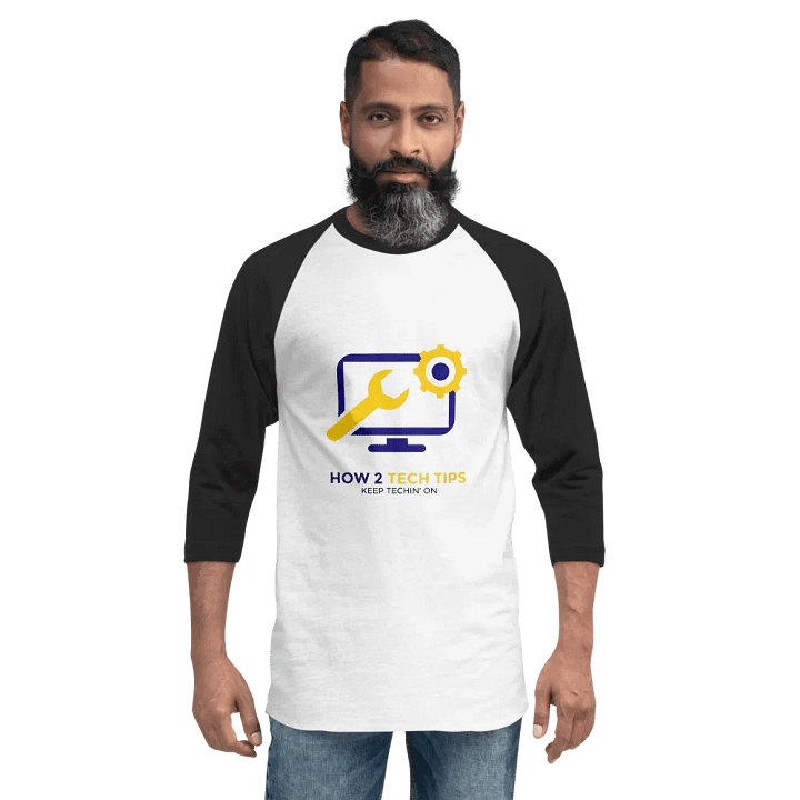 How2TechTips White and Black Long Sleeve product image (2)