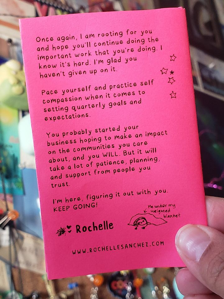 Too Tired to Hustle: Your Gentle Guide to Q1 Planning (Physical zine mailed to you) product image (2)