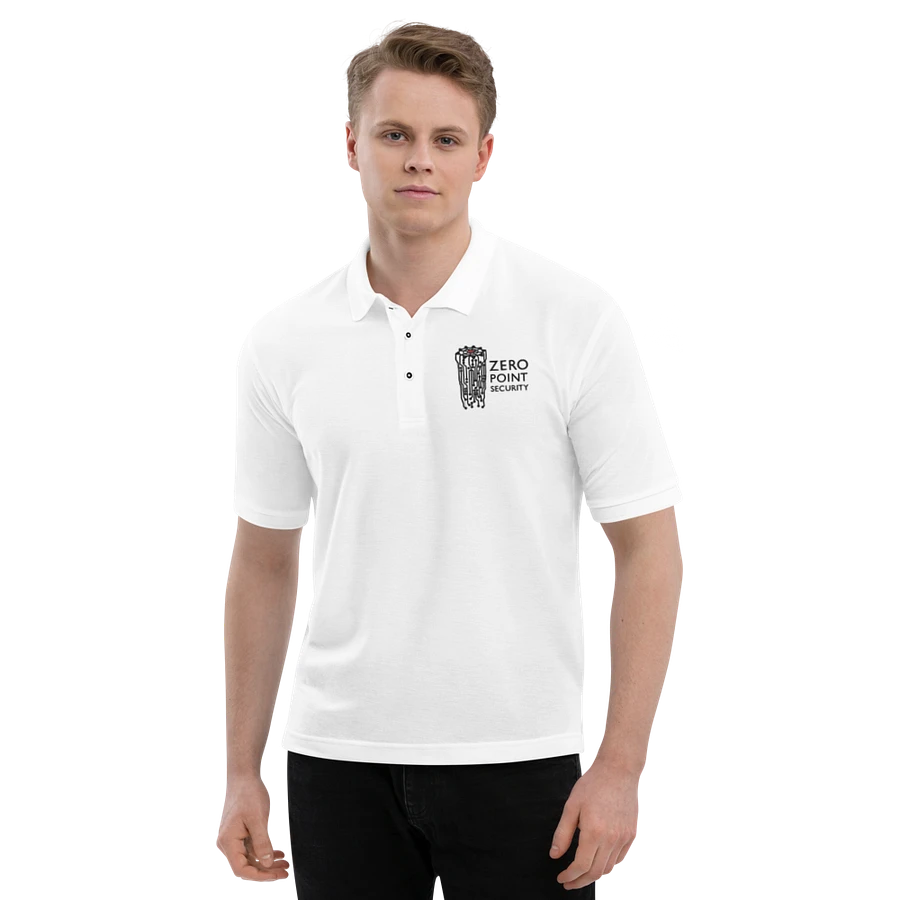 Zero-Point Polo Shirt (White) product image (6)