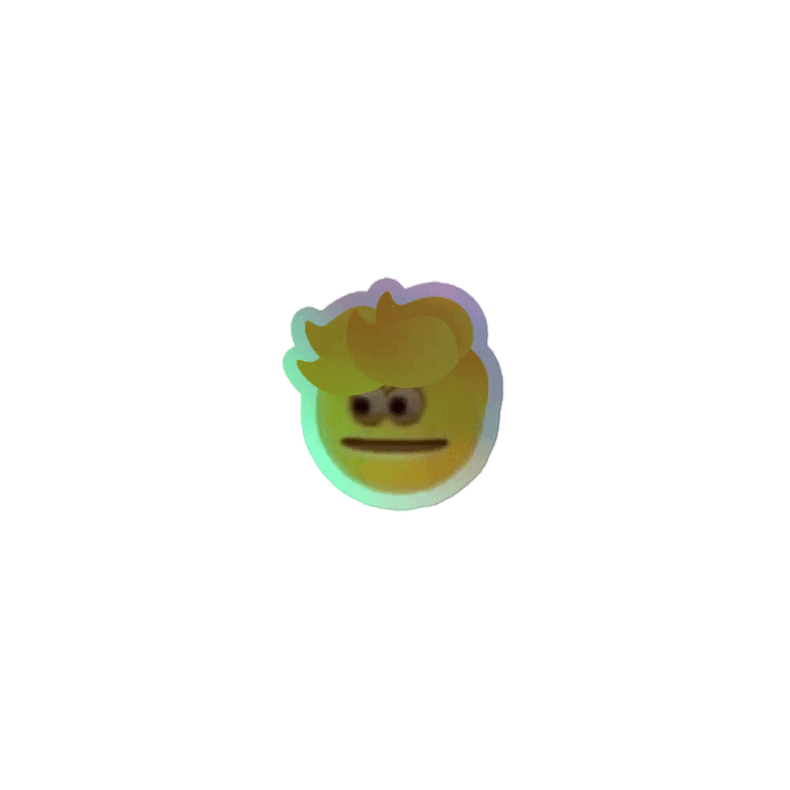 CURSED EPPY EMOJI - HOLO STICKER product image (1)