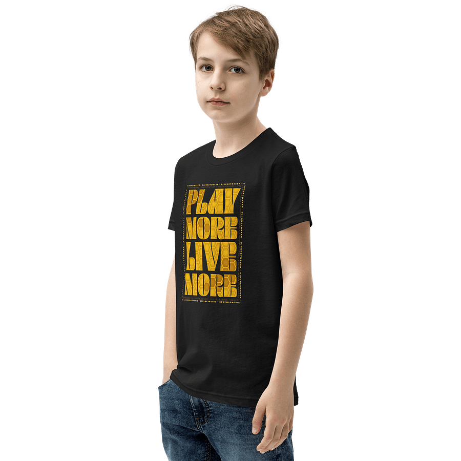 Play More Live More Youth Short Sleeve T-Shirt product image (15)