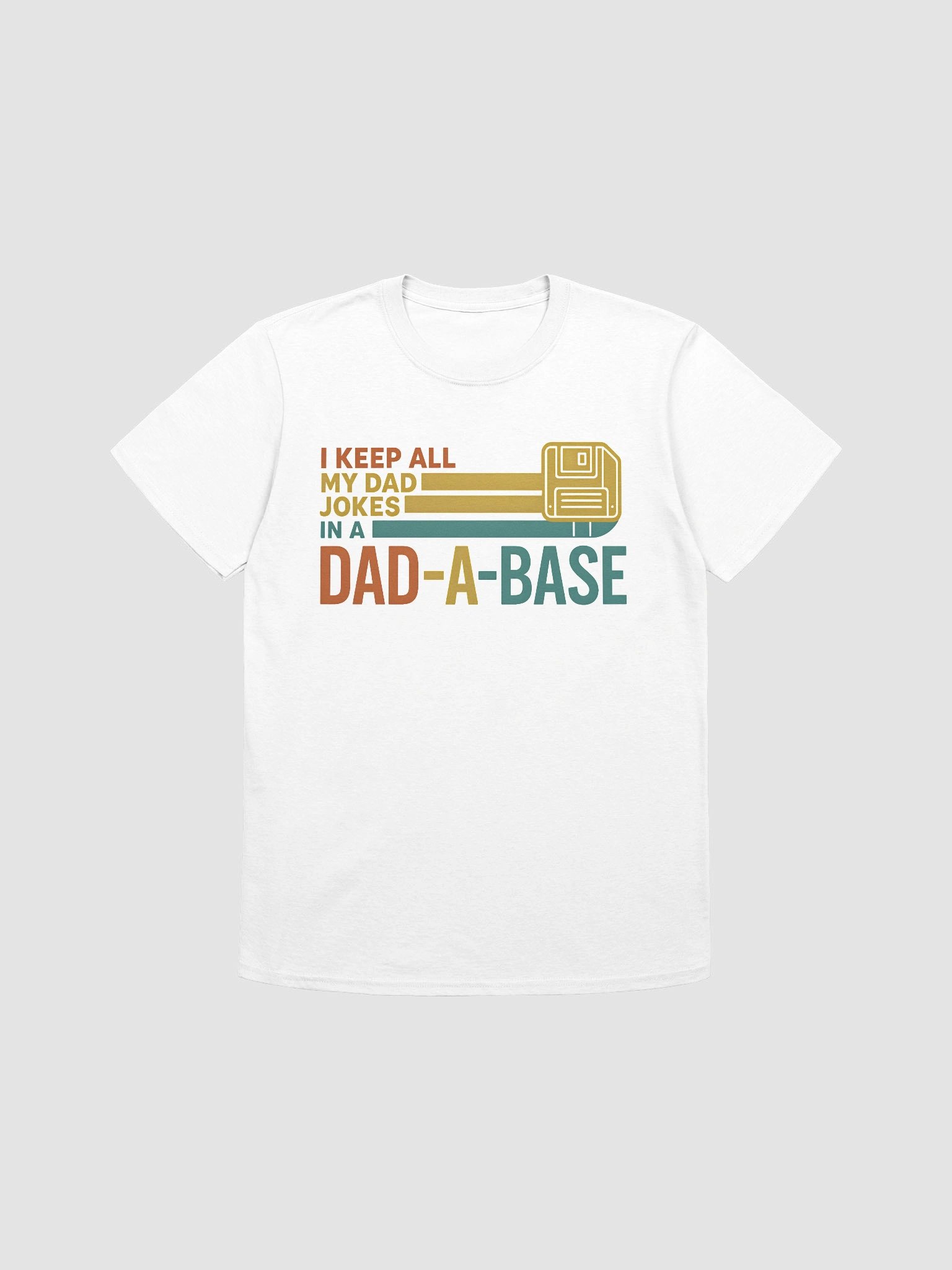 Dad-A-Base T-Shirt | Funny Dad Joke Shirt | Retro Techie Gift for Dads product image (43)
