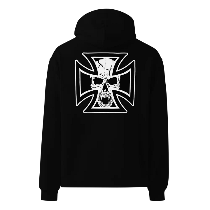 Maltese cross and skull design hoodie product image (2)