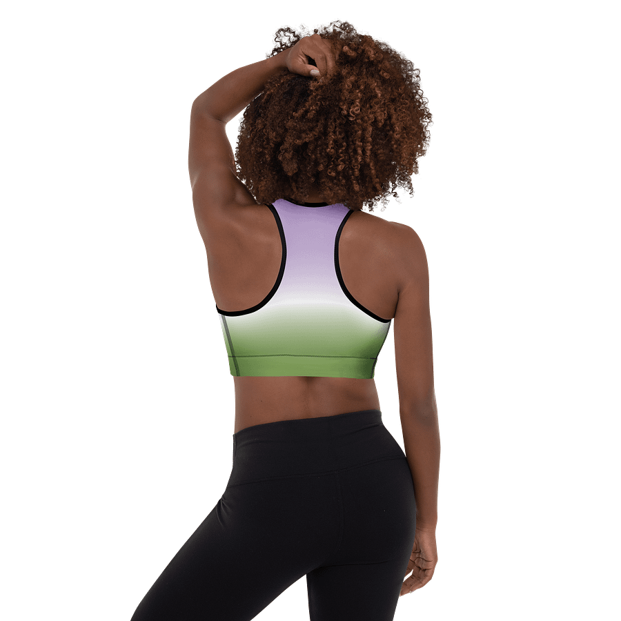 Genderqueer Pride Gradient Padded Sports Bra product image (3)