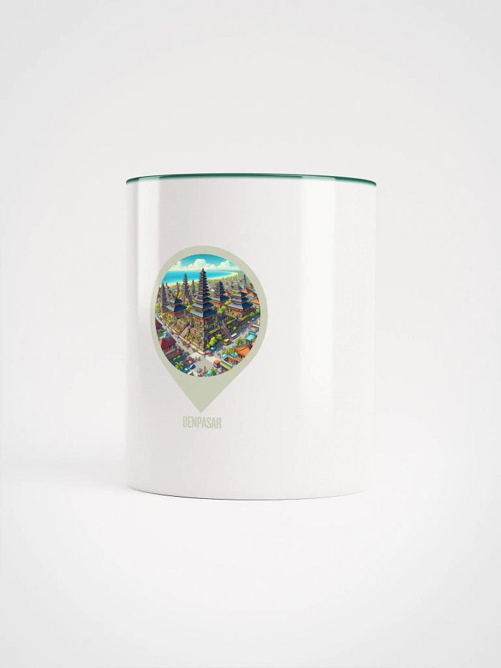 Coastal City Map Ceramic Mug | AI Design: Denpasar, Bali, Indonesia product image (1)