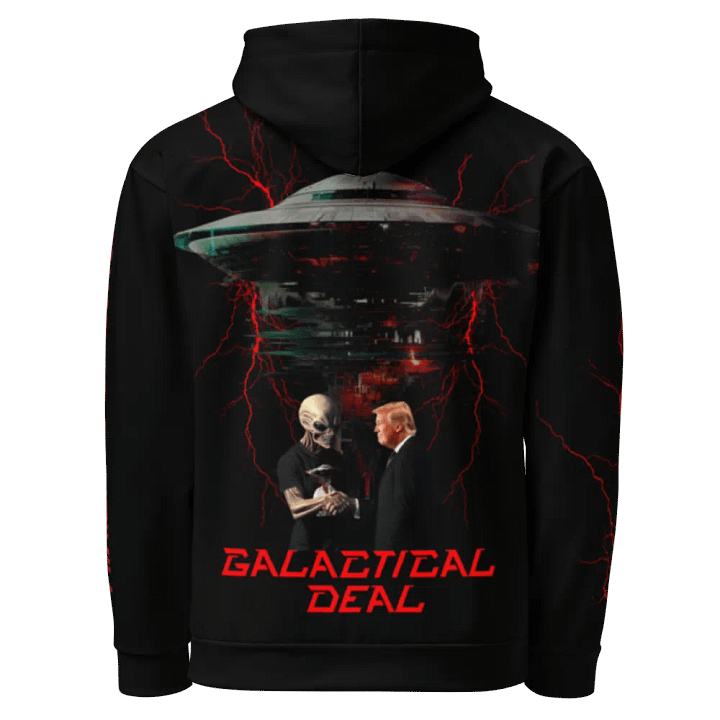 Trump Galactical Deal Black Unisex Statement Hoodie product image (1)