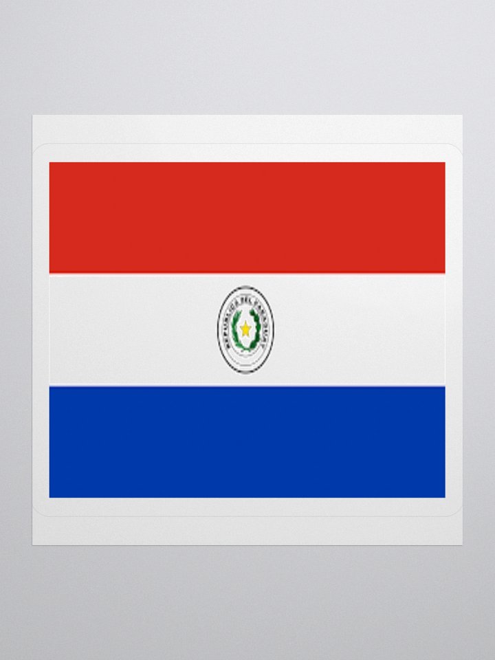 Exclusive Paraguay Flag Kiss-Cut Stickers - High-Quality Vinyl, Multiple Sizes product image (2)