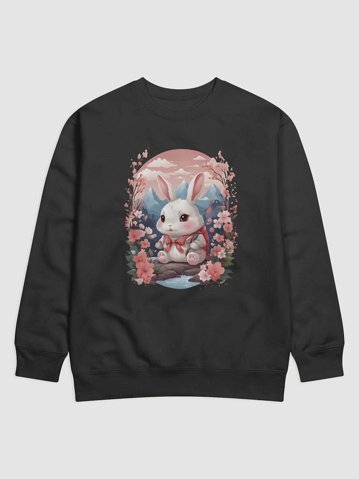 Kawaii Floral Bunny Hoodie Sweatshirt product image (3)