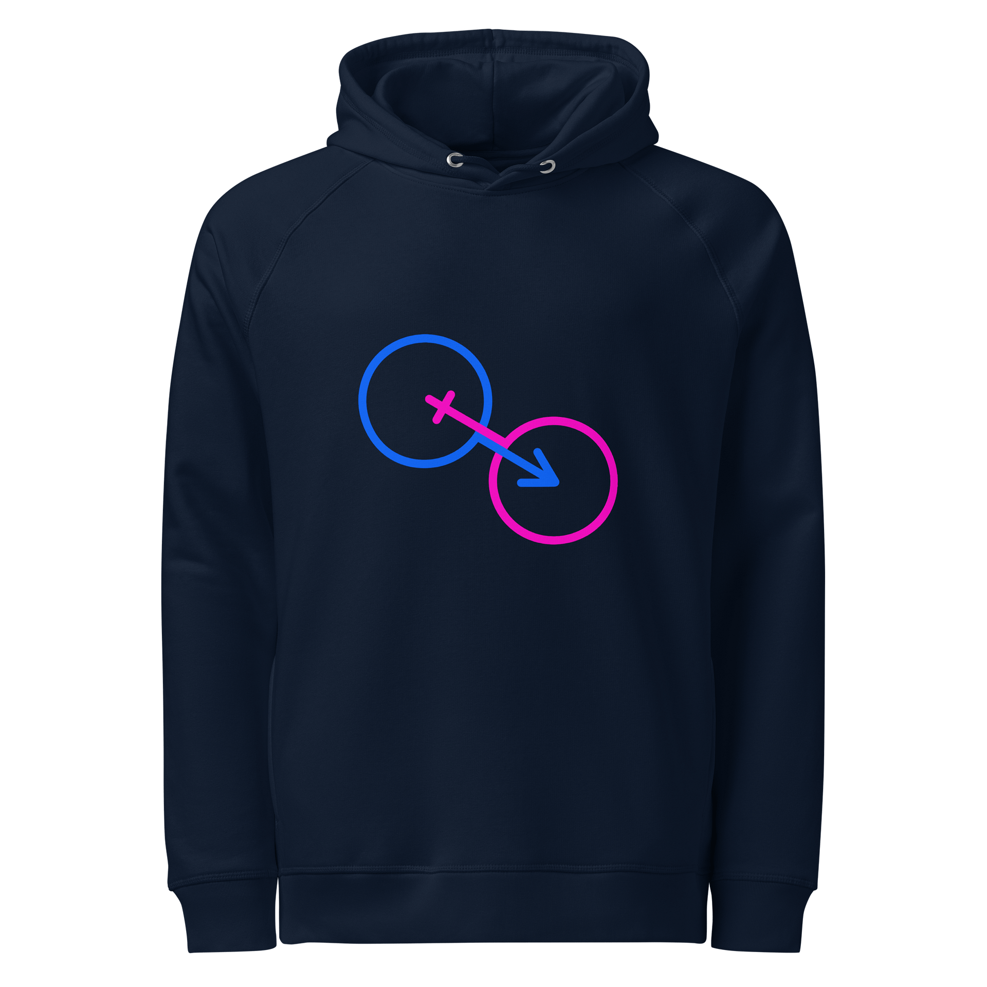 Eco-Friendly Natural Genders Connected Symbols Hoodie product image (1)