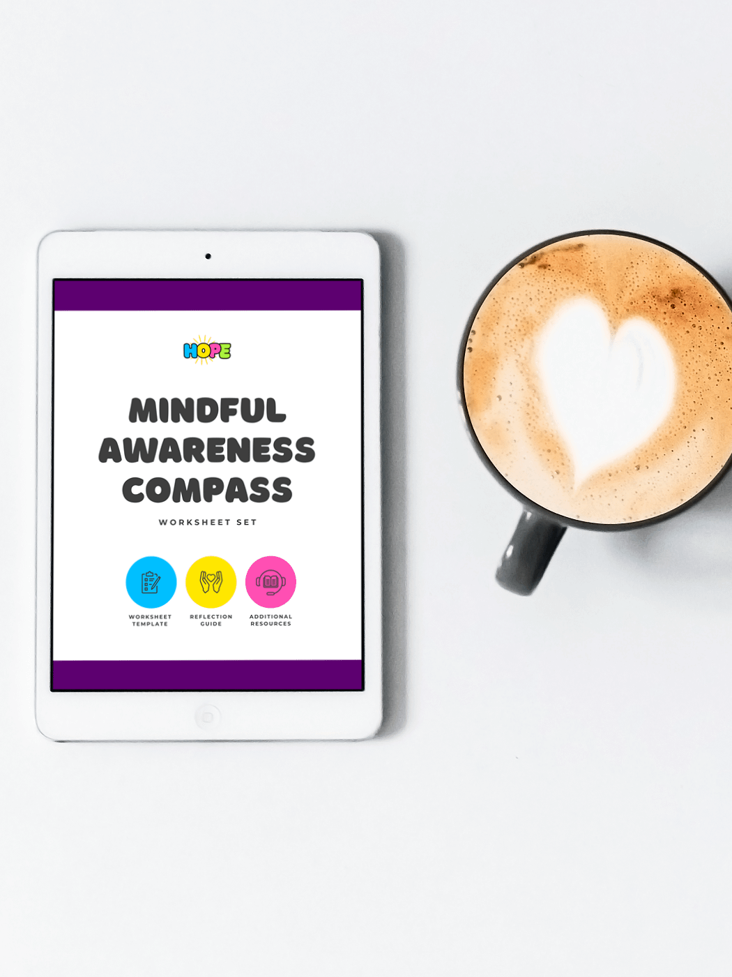 Mindful Awareness Compass: A gentle tool to help you notice, reset, and return to presence product image (1)
